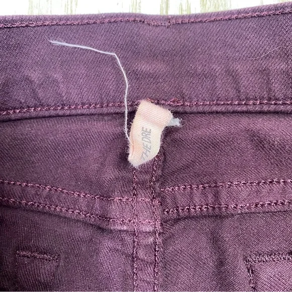 Rag & Bone Maroon Fine Wine The Dre Skinny Jeans